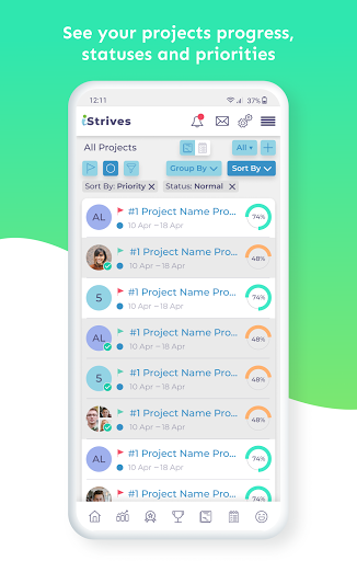 Android application iStrives screenshort