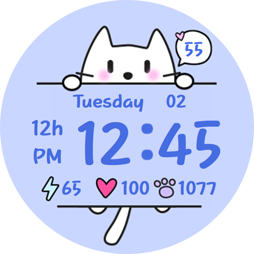 WS014 – KITTEN Watch Face Logo