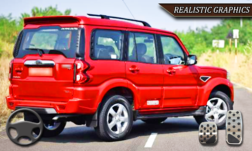 Android application Indian Car Games 3D Scorpio screenshort