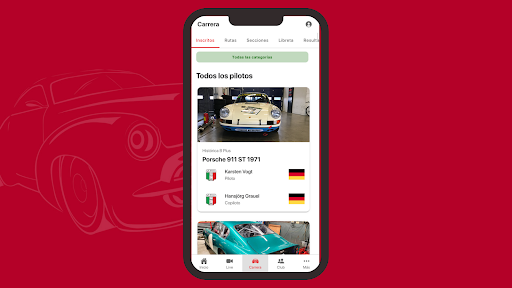 Android application La Carrera Panamericana screenshort