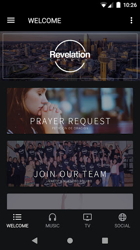 Android application Revelation Church screenshort