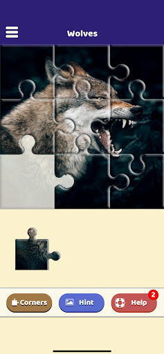 Android application Wolf Lovers Puzzle screenshort