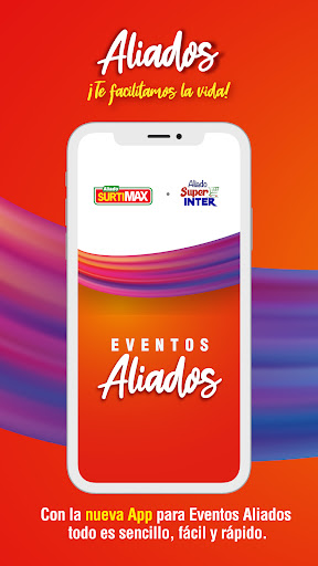Android application Eventos Aliados screenshort