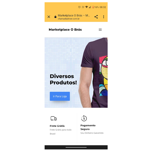 Android application Ô Brás screenshort