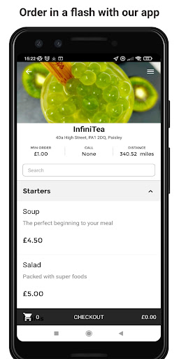Android application Infinitea screenshort