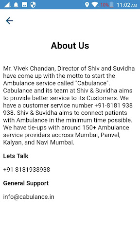 Cabulance 24X7 Ambulance Servi Screenshot 3 - AppWisp.com