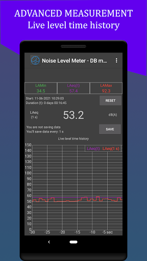 Noise Level Meter - DB meter Screen 3