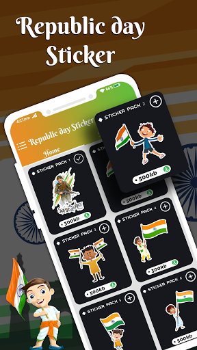 Republic Day Stickers For WhatsApp  26 January