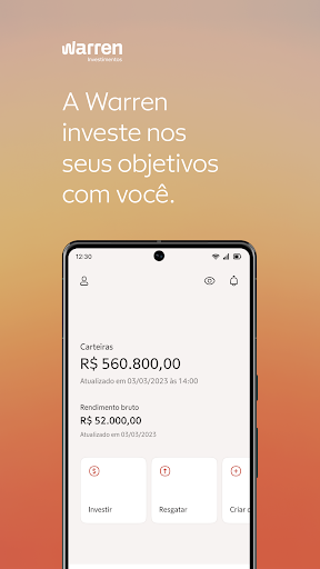Android application Warren Investimentos screenshort