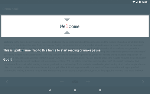 Speed reader pro (RSVP based app) Tangkapan layar