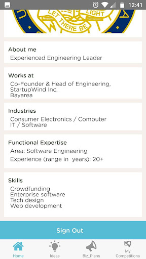 StartupWind Inc Screen 2