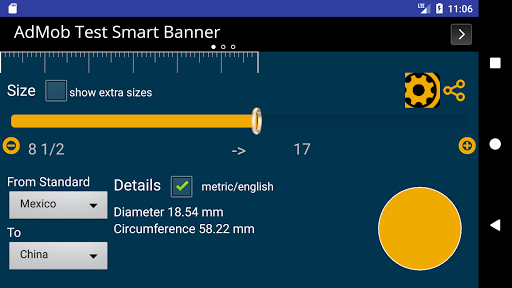 Ring Size Converter Screen 2