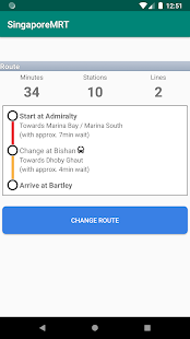 Singapore MRT and LRT Offline Screenshot
