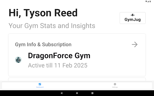 GymJug Fitness and Progress