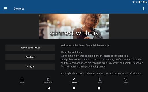 Screenshot of Derek Prince Ministries
