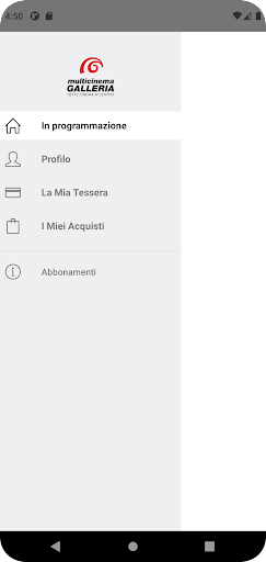 Android application Multicinema Galleria Bari screenshort