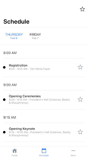 Android application AB HS Conference screenshort