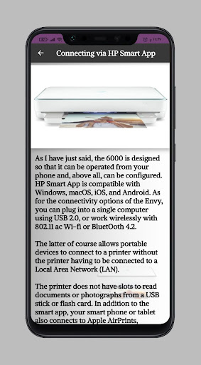 HP Envy 6000e Series Guide Screen 3