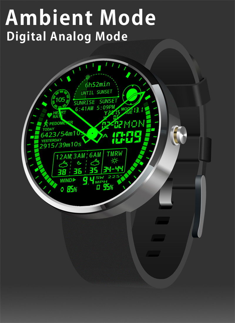 Android application A48 WatchFace for Moto 360 screenshort
