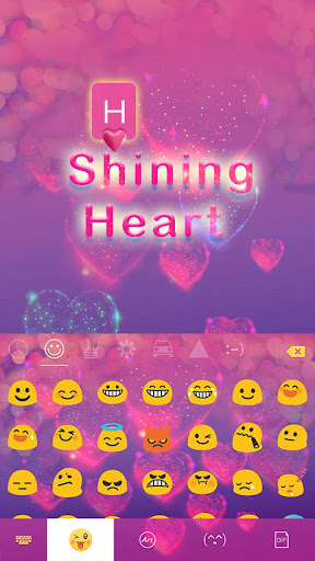 Shining Heart Keyboard Theme Screen 2