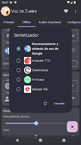 Screenshot 7 La Voz de Zueira - Texto a Voz android