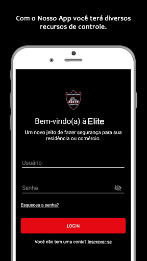 Android application Elite Segurança screenshort