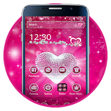 Pink Diamond Love Heart icon