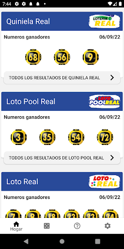 Resultado | Loteria | Numeros Screen 3