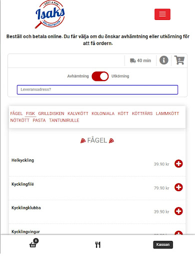 Isaks Deli Screen 2
