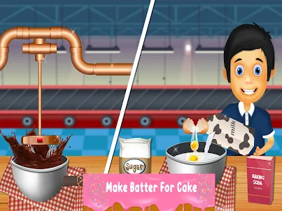 Chocolate Cake Factory Game