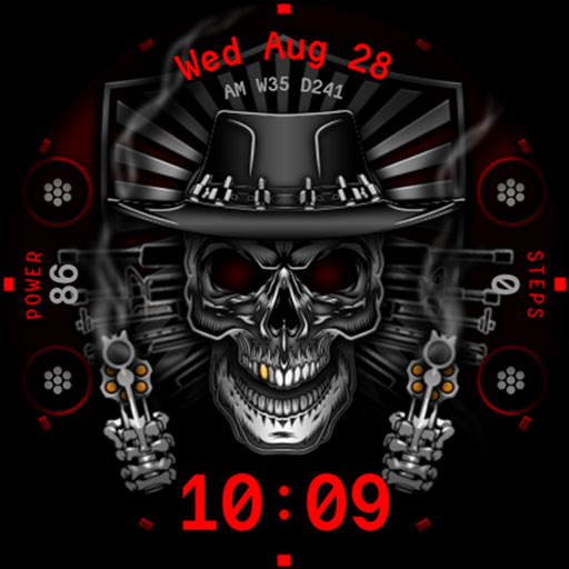 Skull & Guns Watch Face 008 Scarica su Windows