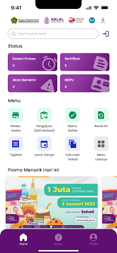 Android application SiHalal screenshort