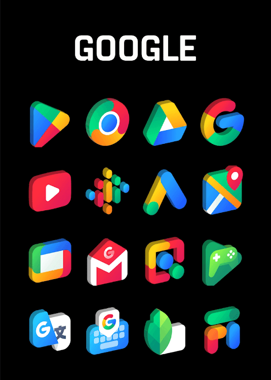 Gradient 3D - Icon Pack - 59 - (Android)