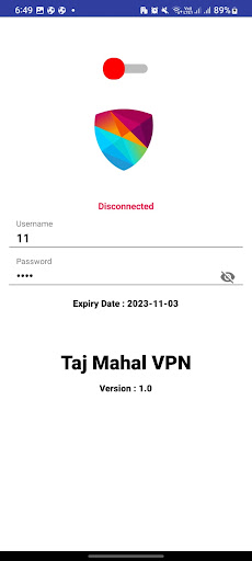 Android application Taj Mahal VPN screenshort