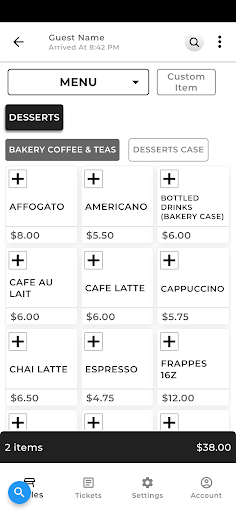 Restaurant Point of Sale Screen 2