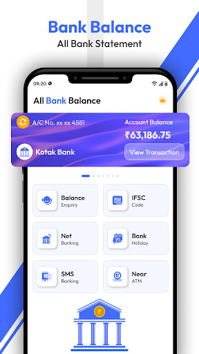 Android application All Bank Balance Check pasbook screenshort