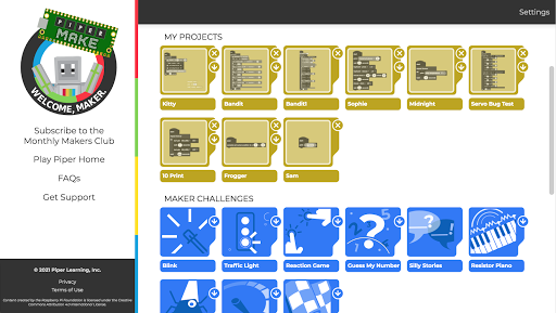 Android application Piper Make screenshort