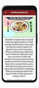 Uma dieta saudável do Ramadã
