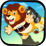 Cute Lion JetPack Adventure icon