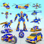 Cover Image of ดาวน์โหลด เกมรถตำรวจหุ่นยนต์มังกร  APK