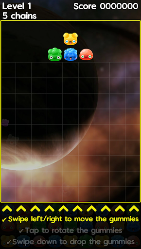 Space Gummies - Match 5 + Swap Screen 2
