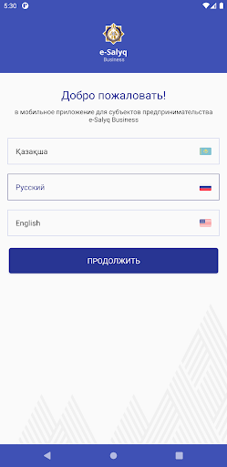 Android application e-Salyq Business screenshort