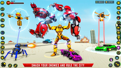 Bee Robot Car Transform Games - Action - games