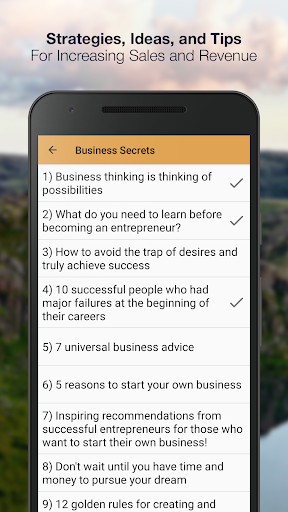 Business Secrets & Insights Screen 2