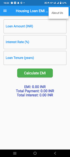 Housing Loan Emi Calculator Screen 3