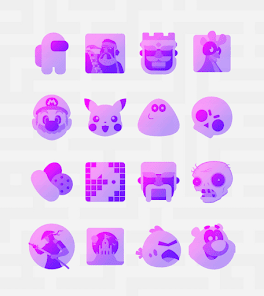 Captura de Pantalla 14 Murasaki Purple - Icon Pack android