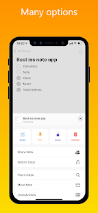 iNote iOS 15 - Phone 13 Notes Screenshot