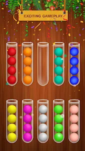 Ball Sort Woody Puzzle Game