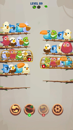 Android application Bird Story: ASMR Bird Sort screenshort