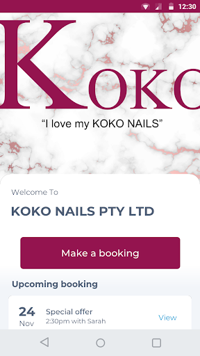 Android application KOKO NAILS PTY LTD screenshort